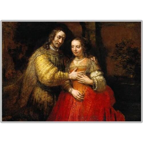 Great Painter Rembrandt "The Jewish Bride" 5D DIY Diamond Painting Full Square/Round Diamond Embroidery Sale Rhinestones Picture