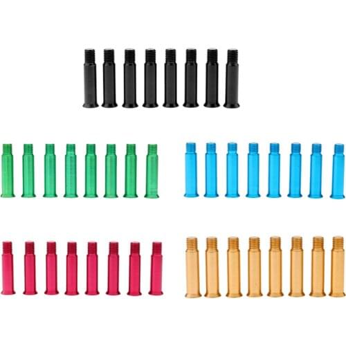 8 Pieces Aluminum Alloy INLINE SKATE Wheel Roller Skates Axle Screws Bolts