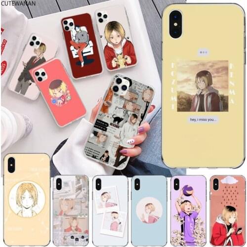 Anime Kenma Kozume Of Haikyuu Phone Case for iphone 12 pro max 11 pro XS MAX 8 7 6 6S Plus X 5S SE 2020 XR cover