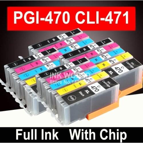 For Canon TS5040 Compatible Cartridge Ink Russian PIXMA Printer TS5040 TS5040 TS6040 MG5740 MG6840 PGI470 5 Color