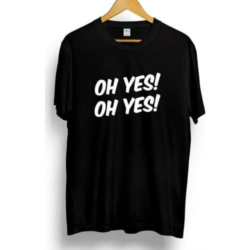 OH YES Letters Print Women t shirt Cotton Casual Funny tshirts For Lady Top Tee Rock Black White H-143