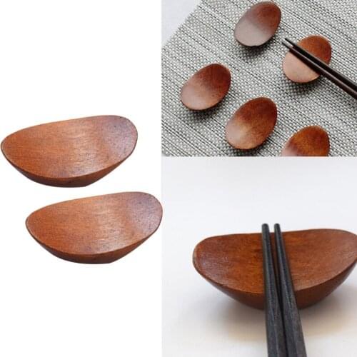 R2JC Chopsticks Holder Rest Rack Pen Holder Spoon Fork Stand Spoon Shelf Phoebe Wood Natural Environmentally Friendly Kitchen