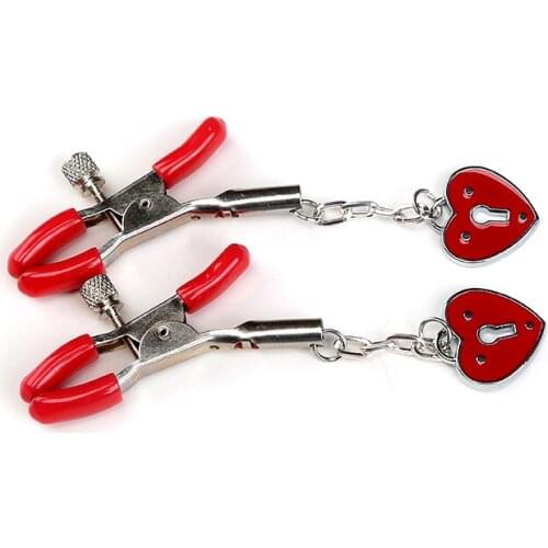 Metal nipple clamps steel breast clips clitoris stimulator adult game fetish SM bondage restraint sex toy for women couples