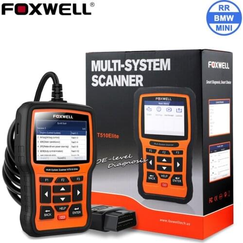 FOXWELL NT510 Elite Diagnostic Auto Scanner OBD2 Engine Scanner ALL System For BMW Ford EOBD OBD 2 Automotivo Diagnose Tools