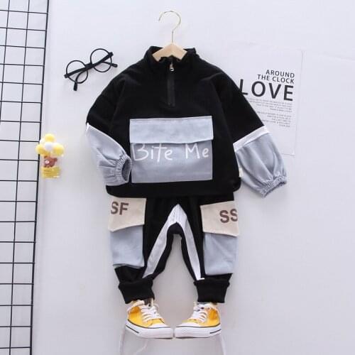 Children Clothes Suits Spring Autumn Casual Toddler Boys Sweater Pants 2pcs 0-4 Baby Girls Handsome Boys Sport Set Kids Clothing