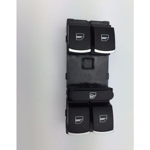For VW Touran Tiguan Passat B7 CC Golf MK5 MK6 Driver Side Master Window Controller Switch Chromed 5ND 959 857