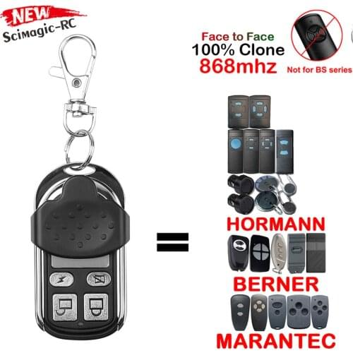 2pcs Hormann Marantec Berner 868mhz Garage Door Remote Control Duplicator HSE2 HSE4 HSM2 HSM4 868 Digital D382 D302 868 BHS121