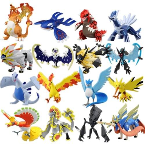 TAKARA TOMY MC EHP Series Model Pokemon Anime Figures Zacian Charizard Rayquaza Mewtwo Charizard Solgaleo Action Figure Toys