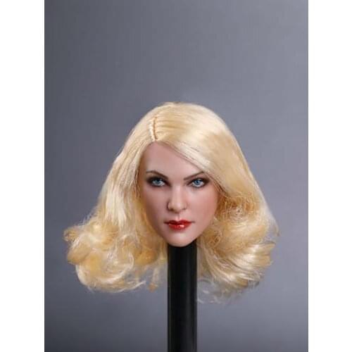 Gactoys Gc019 1/6 European And American Cold And Sexy Female Head Sculpture 7 Models Fits 12'' Plastic Body Figure Doll Model