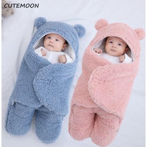 Baby Winter Rompers For Newborn Sleepsack Cotton Thicken Cocoon For Baby 0-9 Months Baby Sleeping Bag Envelope