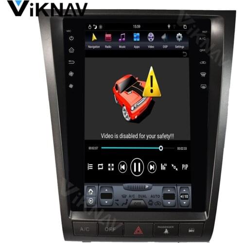 Android 11.8 inch For-LEXUS GS 2004-2011 Car radio GPS navigation multimedia player vertical screen DvD player