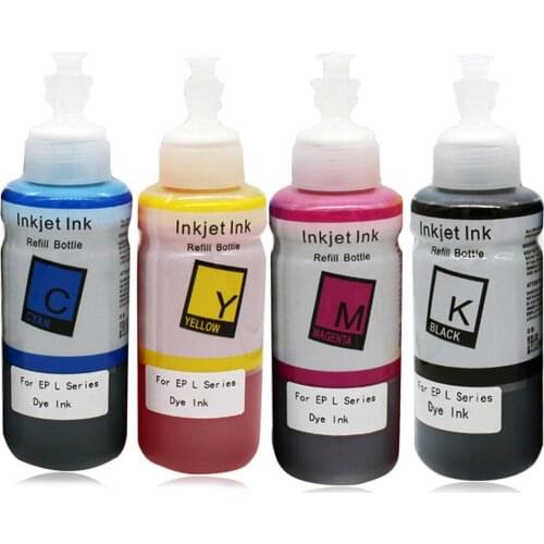 70ml Universal Refill Ink Kit For Epson L101 L351 L301 L201 L360 L310 L358 T6721 Refillable Printers Dye Ink Cartridge Drop Ship