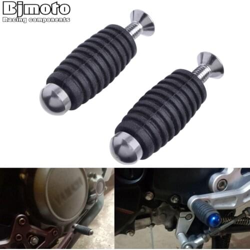 Motorcycle CNC M6 6mm Hole Racing Gear Shift Brake Lever Footpeg Rearsets For Honda CBR 600 954 1000 RR For Suzuki GSXR 750