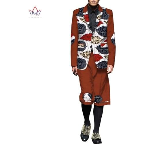 African Men Clothes Blazer Jackets Short Pants Dashiki for Men Suits Fashion Wedding Suits for Men Blazers Plus Size 6XL WYN1174
