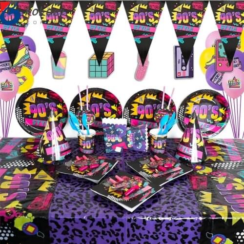 1set cake stand baby boss party disposable tableware Napkins Plates Cups Baby Shower party supplies birthday party dec For kids