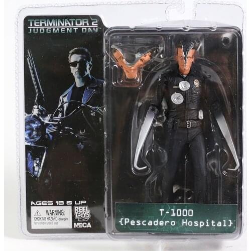 NECA The Terminator 2 Action Figure T-1000 Pescadero Hospital Figure Toy 7"18cm Christmas Gifts
