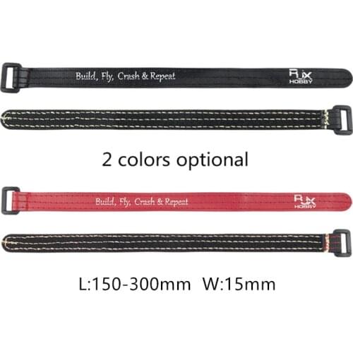 RJXHOBBY Non-Slip Silicone Battery Straps 200*15mm 250*15mm 300*15mm for FPV RC Drone Parts 4pcs/lot