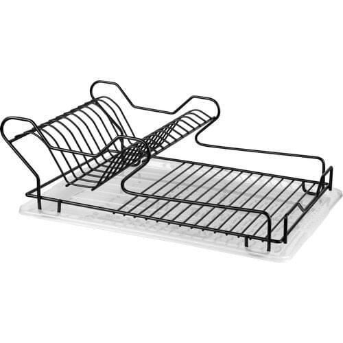 Nilşah Stainless Wire Dish Rack Black