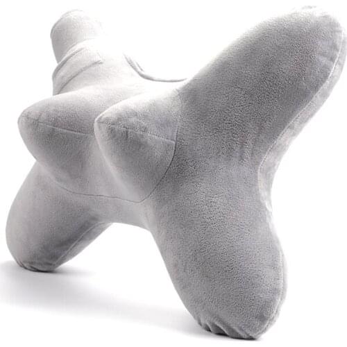 New Gray Inflatable Travel Pillow Air Soft Cushion Trip Portable Innovative Products Body Back Support Pillow Neck Portable Blow