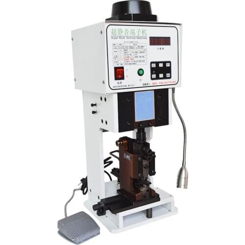 220V Electric Vertical Terminal Machine Semi-Automatic Terminal Crimping Machine Industrial Wire Harness Processing Equipment