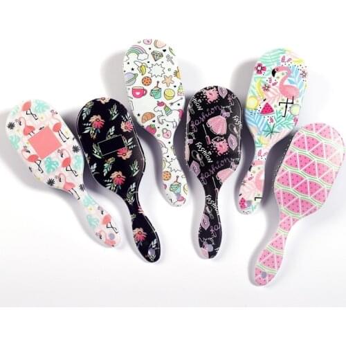 1PCS Animal Hair Brush Straightener Hair Comb Hair Styling Anti-static Massage Combs for Salon Styling Women Girls Hair