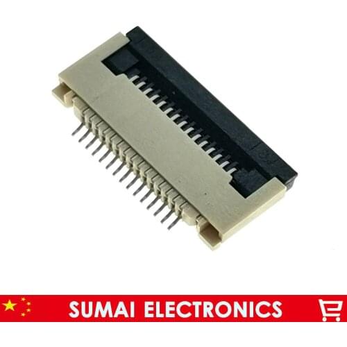 50 pcs FPC/FFC connector cable socket 15 pin 0.5mm connector for LCD screen interface of DVD/GPS/MP3/PDA/Phone ect.ROHS