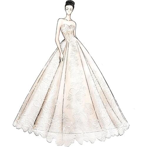 Royeememo Satin Wedding Dresses