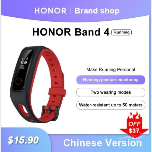 Honor Band 4 Running smart band sleep monitoring smart tracker 50ATM swimming waterproof Fitness bracelet honor