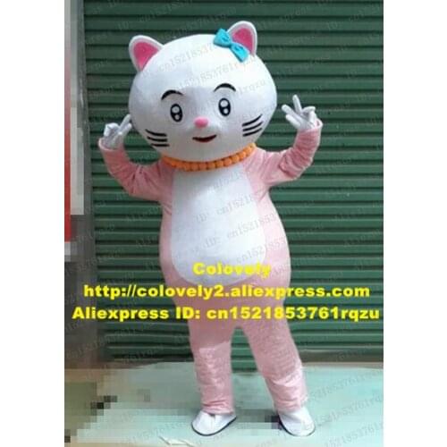 Female Cat Girl Kitten Wildcat Wild Cat Caracal Ocelot Mascot Costume Character Necklace Was Strung With Yellow Beads zz4099