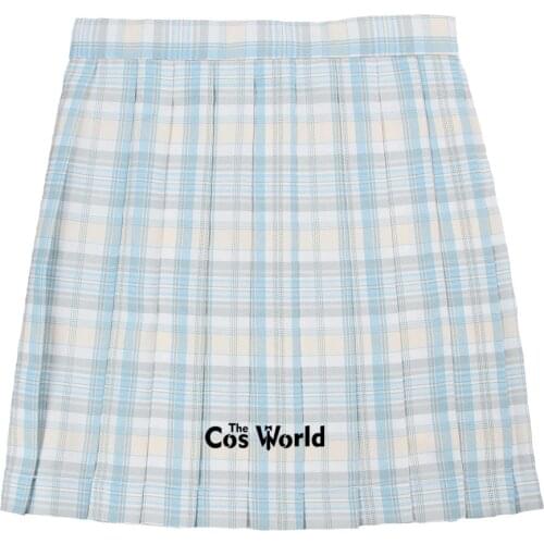 [Twilight] Girls Womens Japanese Summer High Waist Pleated Plaid Skirts For JK School Uniform Students Cloths