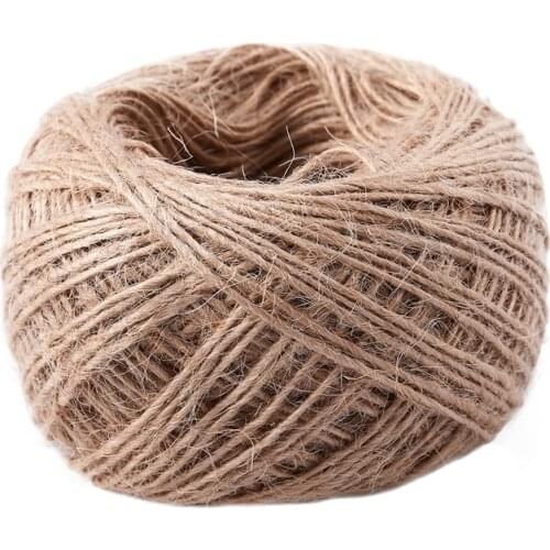 100 Meter - Natural Textured Hessian Jute Twine String 1mm