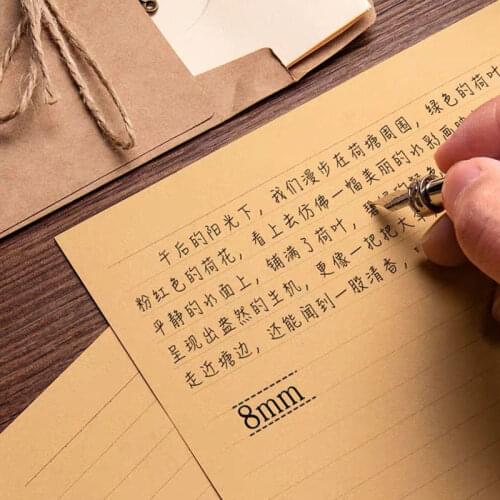 Letter Stationery 50 Sheets A4/B5/A5 Vintage Kraft Paper Writing Romantic Creative Note Craft Paper Painting Packaging Paper