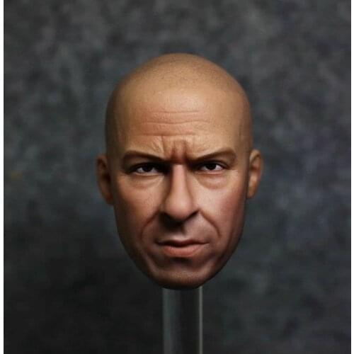 Fast & Furious Vin Diesel Match Plain Body 1/6 Scale Head Sculpt Collectible Figures