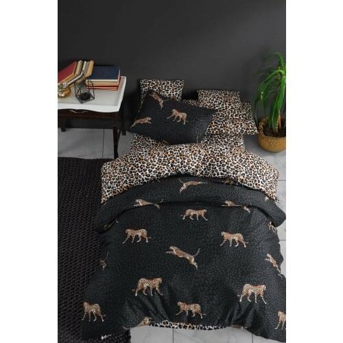 Black Leopard Single Duvet Cover Set Bedclothes Bed Size City Comforter Bedding Set постельное Luxury Duvet set funda nordica