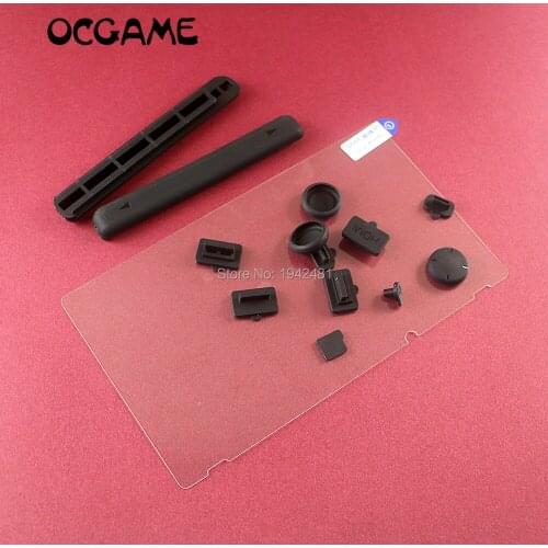 1set Dust Proof Pack Kits Dust Prevention Cover Mesh Jack Stopper Kits+Tempered Glass Screen Protector for Switch NS Console