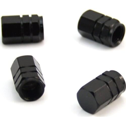 Liplasting 4pcs/set 6 Color Car Accessories Aluminum 3D Car Wheel Tires Valve Caps Auto Motorcycle Airtight Stem Air Caps