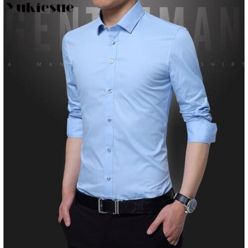 Fashion Printed Men Shirts Blouses Black White Mens Blouses Long Sleeve Blousas Camisa Masculina 2018 Men Clothing Plus size