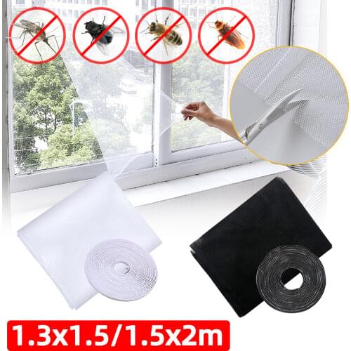 Anti Fly Mosquito Net Window Screen Mesh Adhesive Mosquito Insect Flying Bug Net Curtains for Kitchen Windows Home Protector