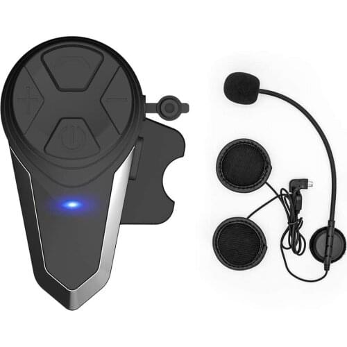 Motorcycle Bluetooth Headset,BT-S3 1000m Helmet Bluetooth Communication Systems Ski Helmet Headphones Up to 3 Riders(Pack 1)