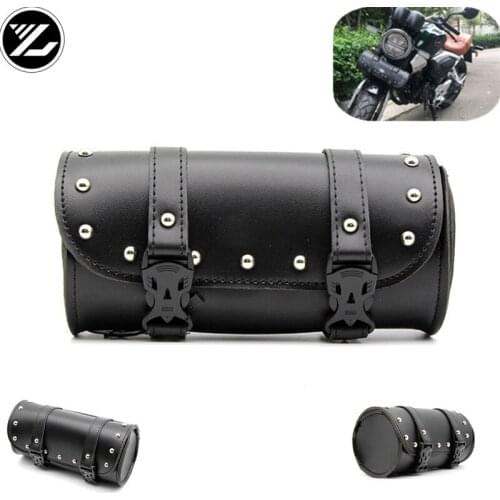 Motorcycle Saddle Bag Pu Leather Motorcycle Side Tool Tail Bag Luggage Bag for yamaha Harley suzuki kawasaki bmw ducati Triumph