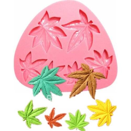 New Leaves Cake Fondant Mold Nontoxic Liquid Food-Grade Plastic Mold Frog Cake Decorating Mold Baking Tools
