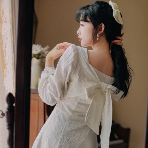 2020 new fashion womens clothing autumn Vintage V-Neck Full Mid-Calf Dresses