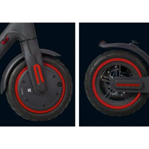 For Xiaomi Mijia M365 Pro Electric Scooter Scooter Wheel Rim Hub Protective Reflective Stickers for Ninebot Scooter Reflex Part
