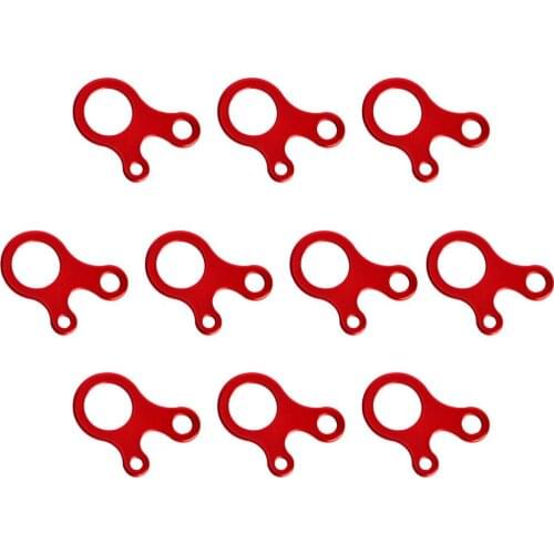 Camping 10pcs 3 Hole Type Aluminium Alloy Rope Tensioner Tent Windproof Rope Buckle Camping Equipment Tents Accessories