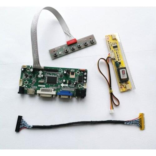 Fit LM215WF1 LM215WF2 with keyboard 1920*1080 21.5" VGA DVI 2CCFL LVDS 30Pins M.NT68676 LCD screen controller board DIY kit