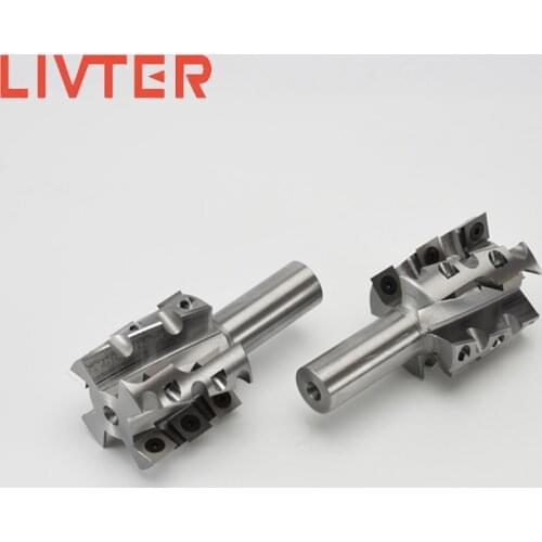 LIVTER 50mm customized replaceable carbide inserts woodworking spiral milling cutter head for routers tenon CNC machine