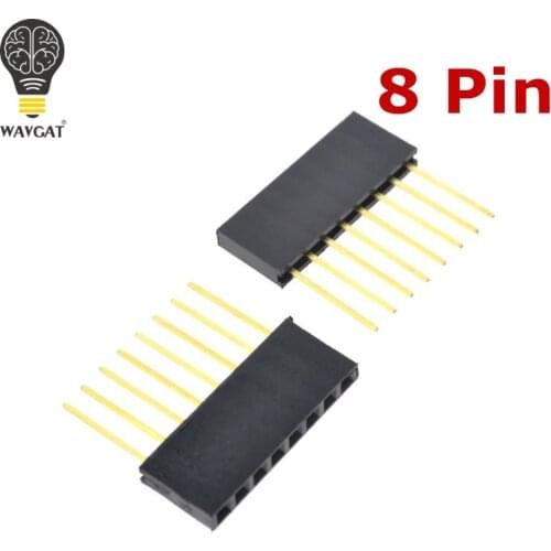 Special Female Header Connector PC104 Long Female Header Connector 2.54 Spacing 1*8/8P Pin 11MM 50pcs/lot