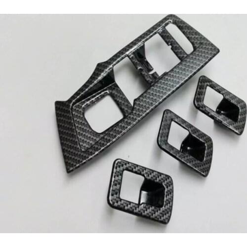 Car Styling For VW Tiguan L 2017 Door Window Switch Cover Trim Auto Interior Armrest Panel Decoration Car Accessories