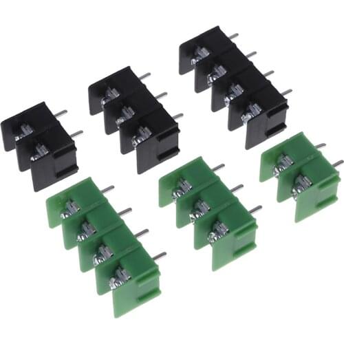 10Pcs High Quality 300V/20A 7.62 mm KF7.62 - 2P 3P 4P Screw Terminal Block Connector 7.62mm Pitch