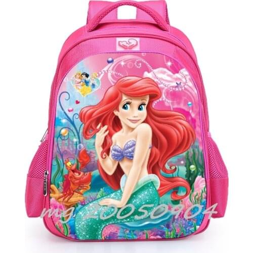 Disney Large Capacity Kids Sofia princess Cartoon backpack Childrens school Bagpack Princess Schoolbag for girls